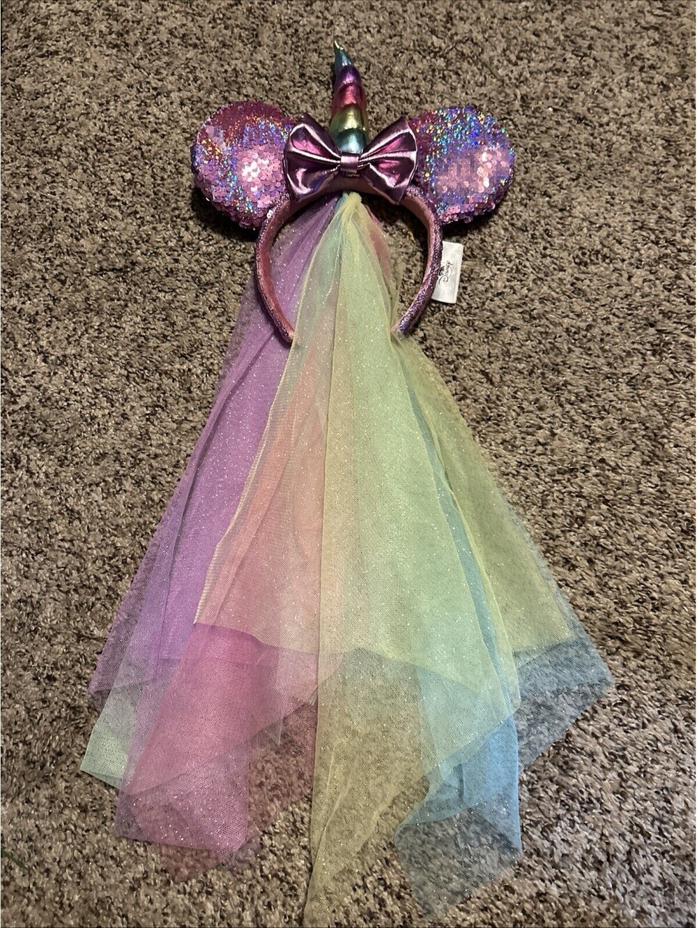 Disney Parks Minnie Mouse Ears Headband Unicorn